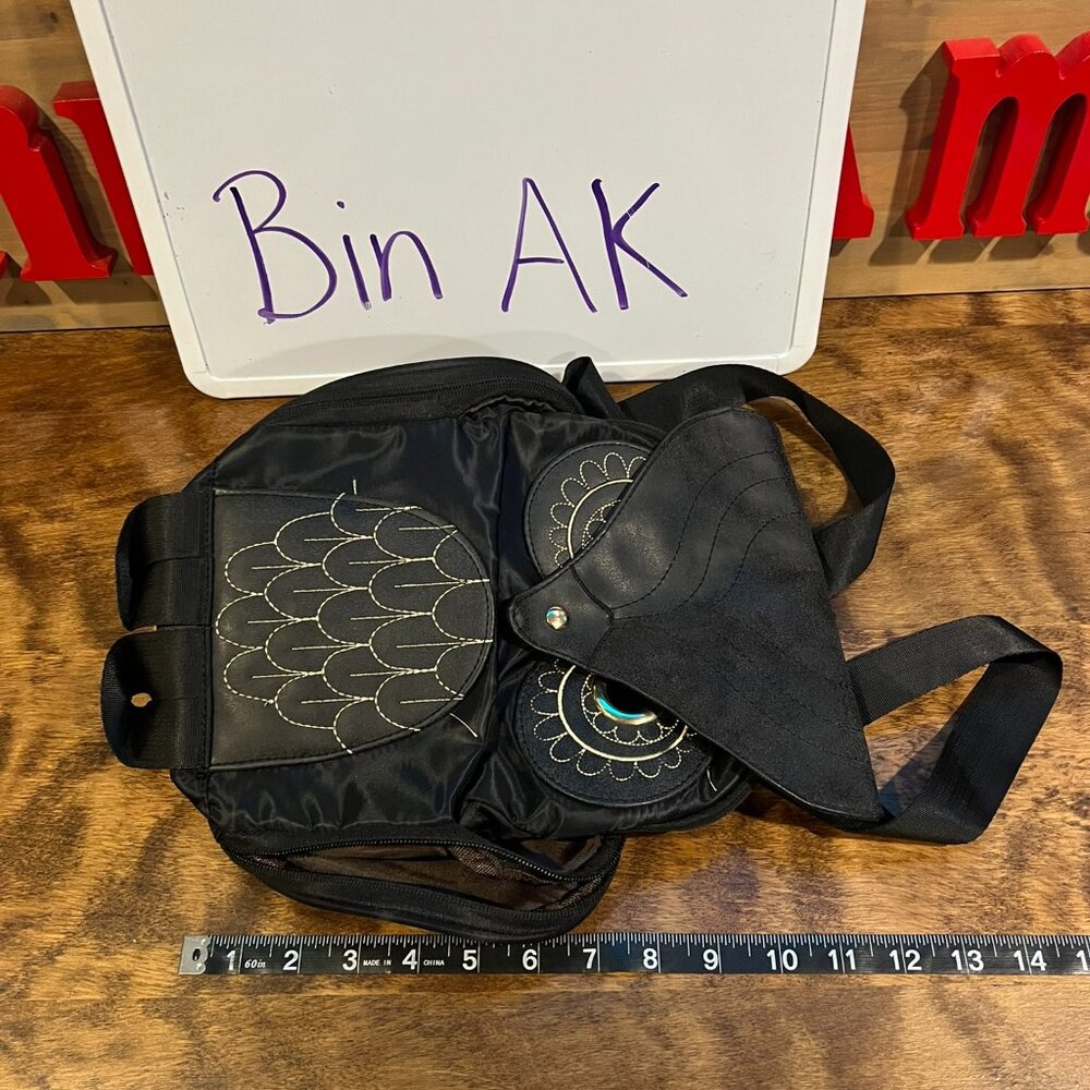 Black Owl Backpack